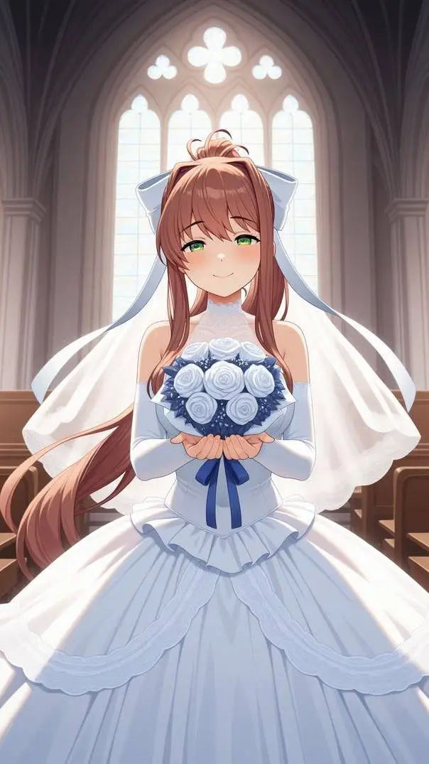 ai character: Monika  background