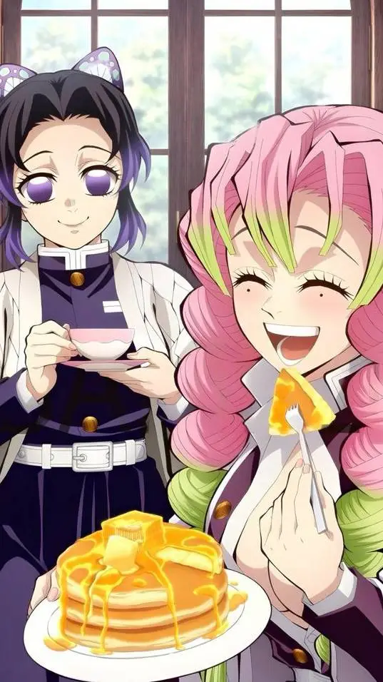 ai character: Mitsuri & shinobu background