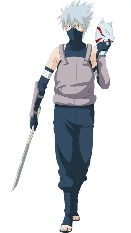 ai character: KAKASHI background
