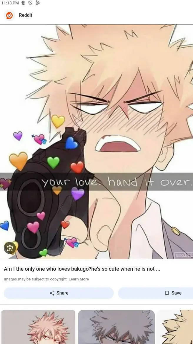 ai character: baku*-* Kacchan!  background