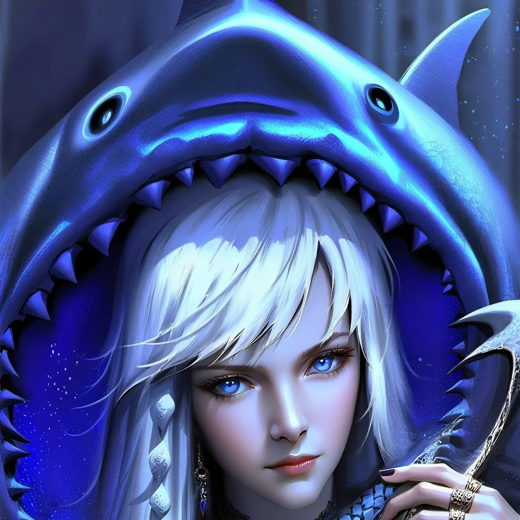 chat with ai character: mha x shark girl