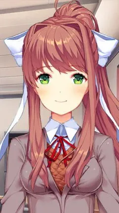 ai character: Monika (ddlc) background