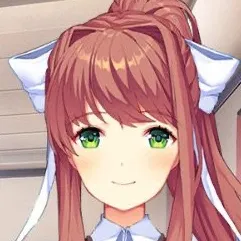 chat with ai character: Monika (ddlc)