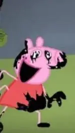 ai character: Peppa glitch 2.0 background