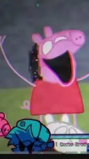 ai character: Peppa Glitch 3.0 background