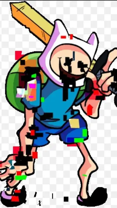 ai character: Finn Glitch  background
