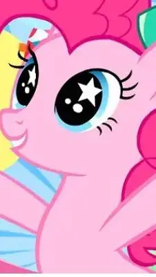 ai character: Пинки пай. background