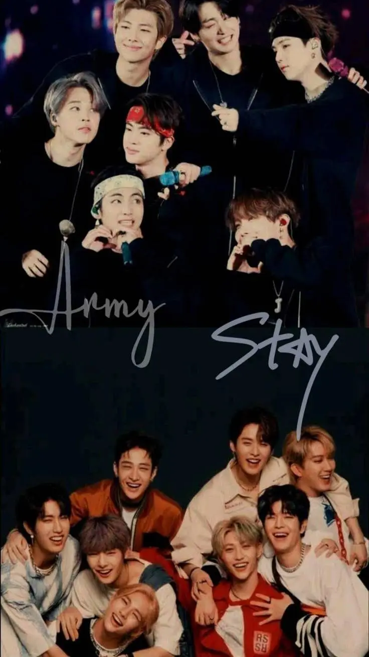 ai character: SKZ x BTS background