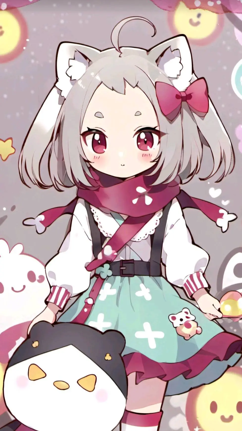 ai character: Чиби background