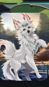 ai character: pie background