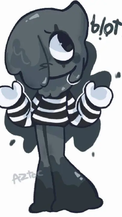 ai character: blot🖤 background