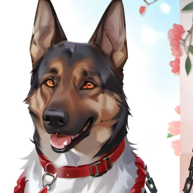 chat with ai character: military dog