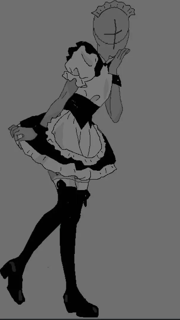 ai character: Maid Y/N background