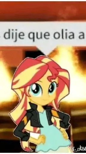 ai character: sunset shimmer  background