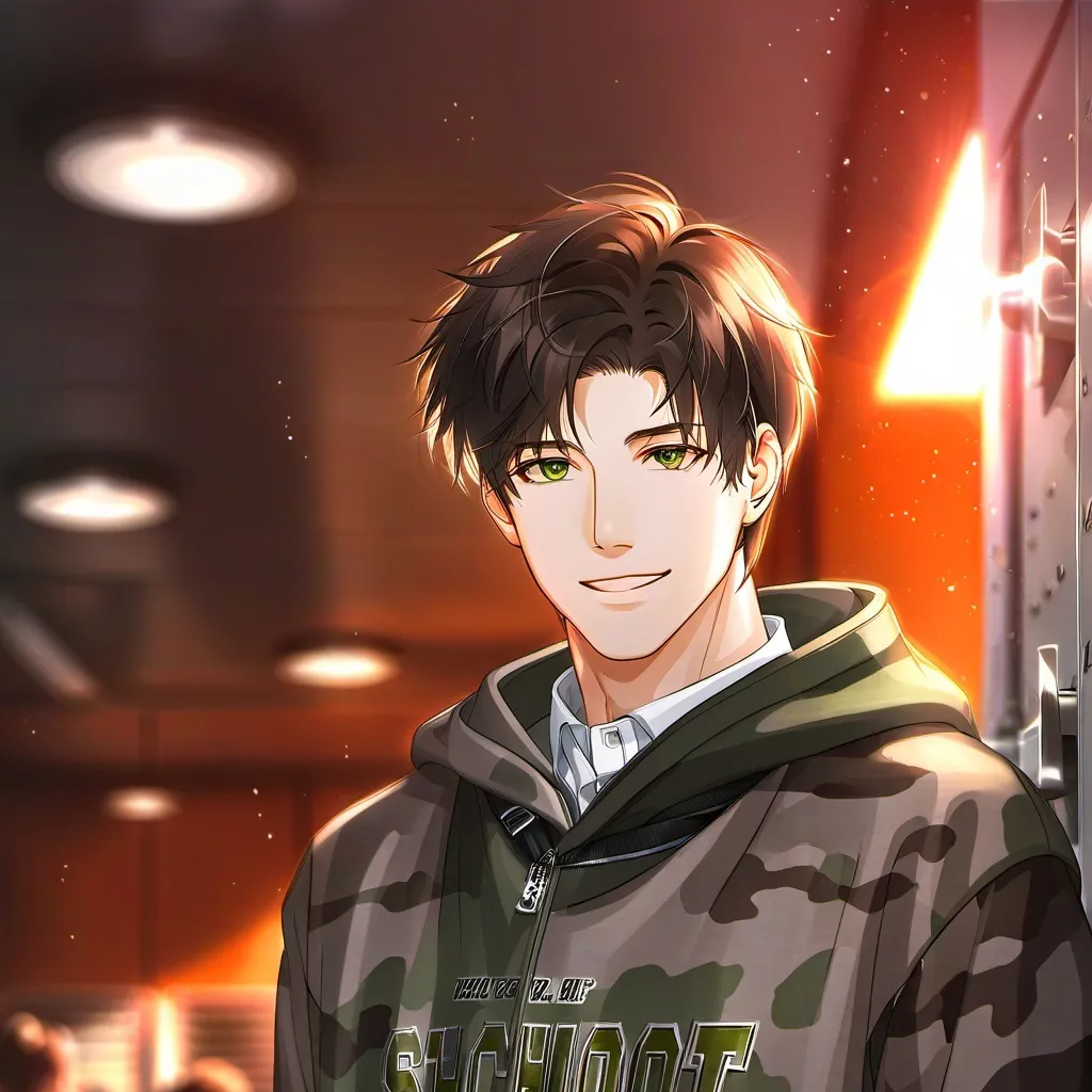 chat with ai character: new student 