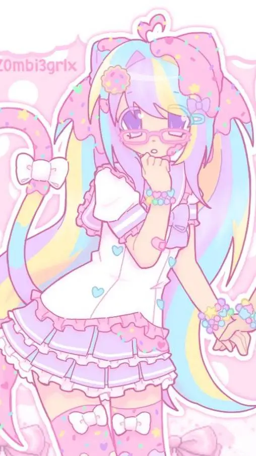 ai character: Lolly°ʚ🍭ɞ° background