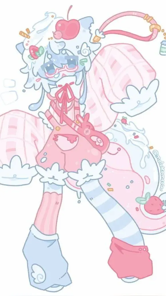 ai character: CandyPop°ʚ🍬ɞ° background