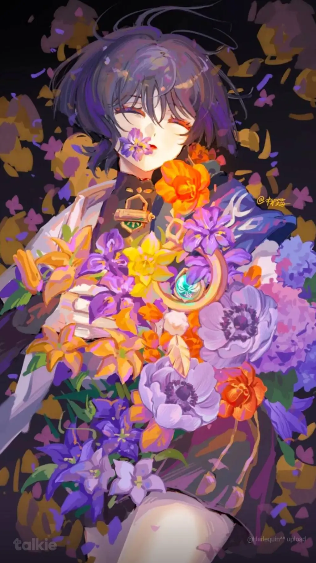 ai character: Scaramouche 🖕🌸 background