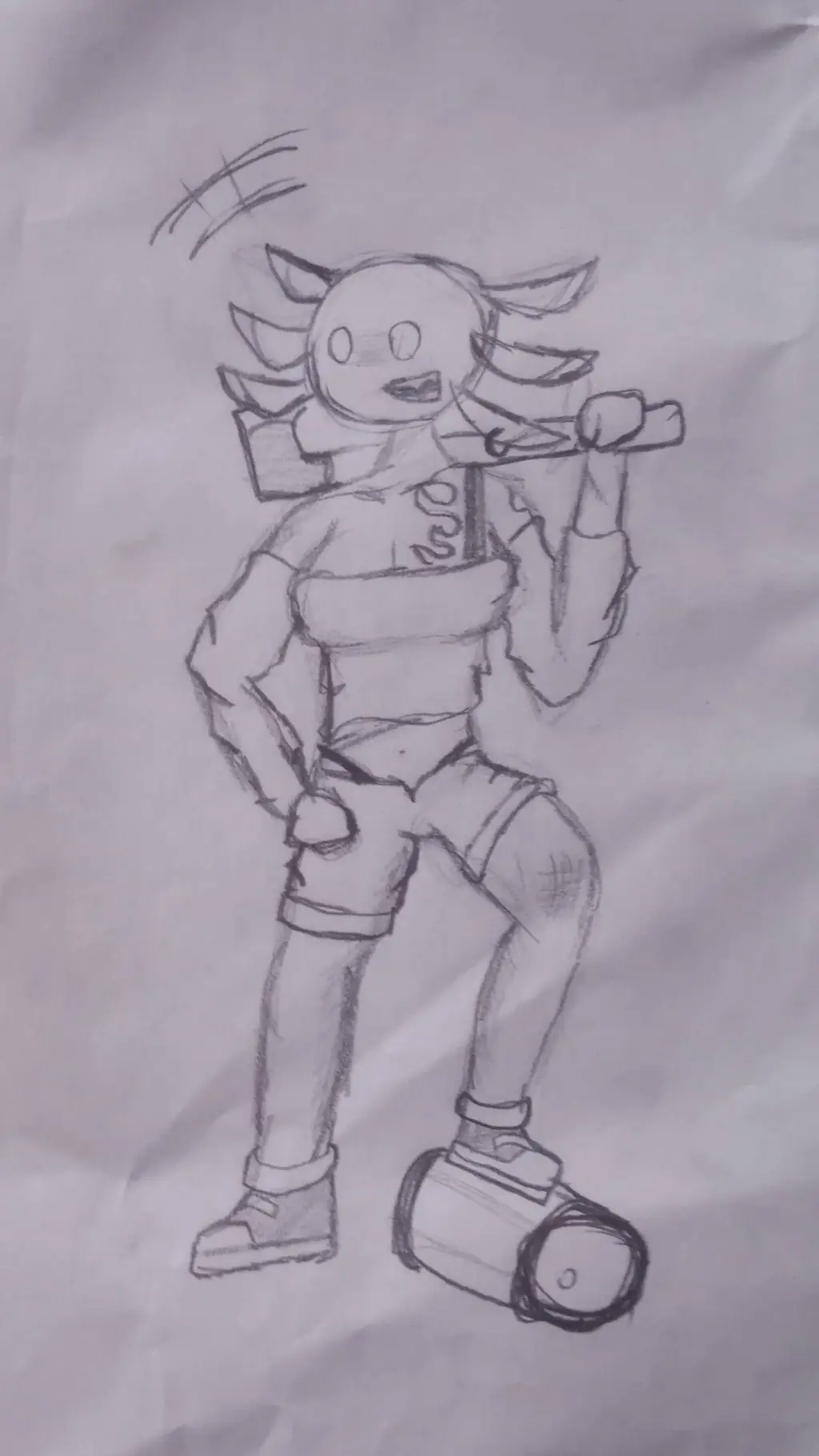 ai character: Axolot  background