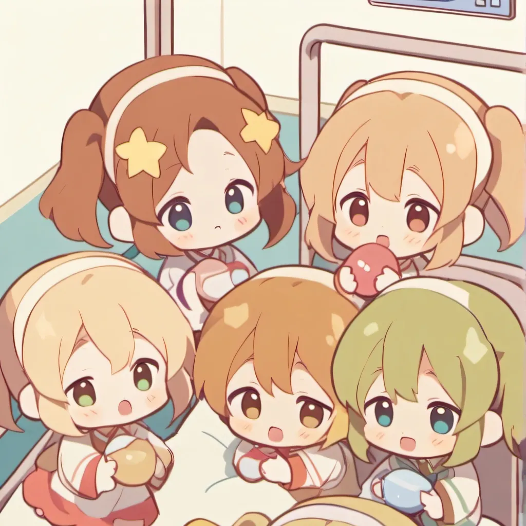 chat with ai character: 7 bebes miniatura 