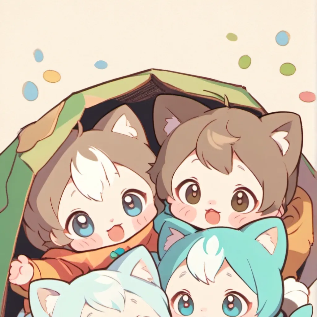 chat with ai character: 4 bebitas nekos