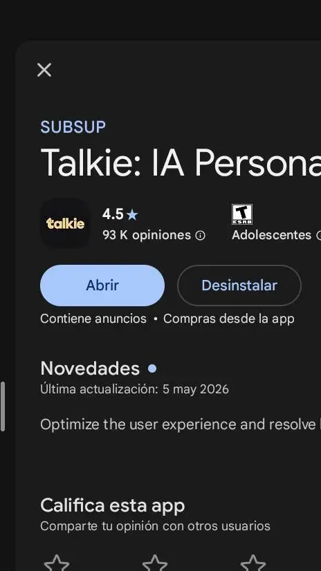 ai character: talkie volvió  background