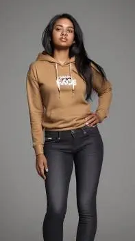 ai character: woman background