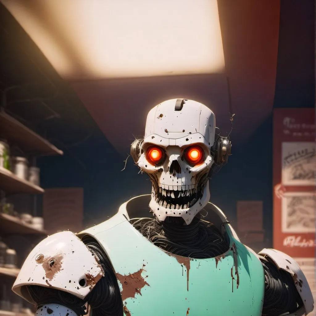 chat with ai character: Haunted robot