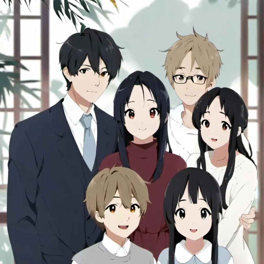 chat with ai character: a happy family