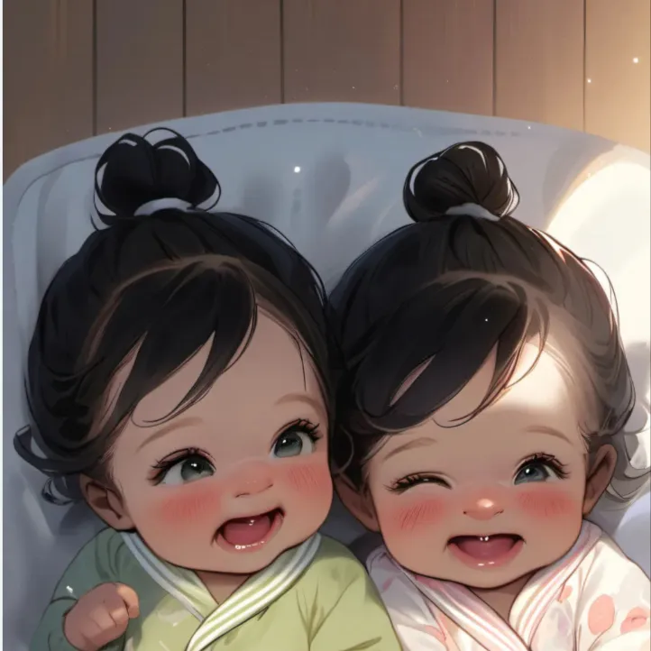 chat with ai character: Baby twin 
