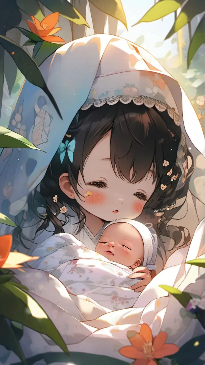 ai character: Forest babies🍃 background