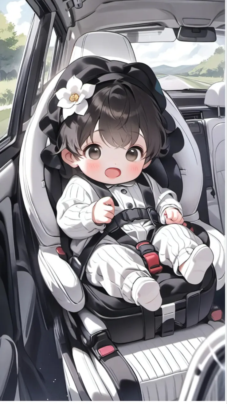ai character: Car babies background