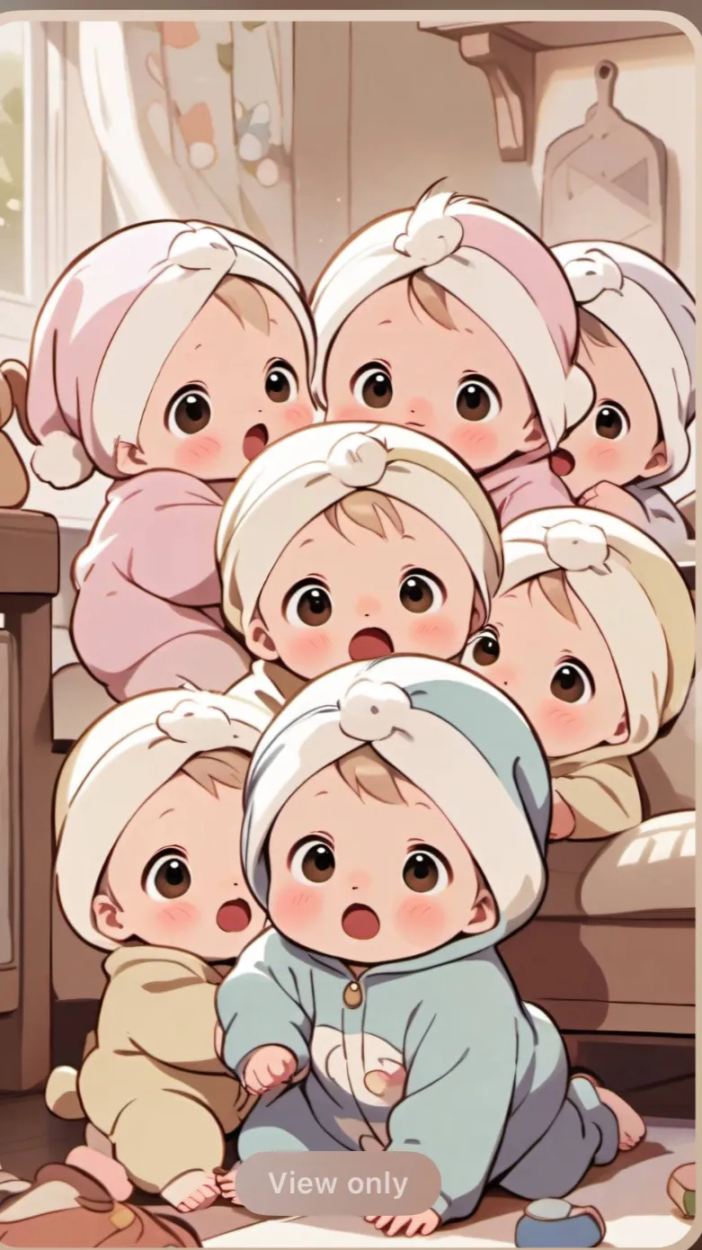 ai character: Baby room background