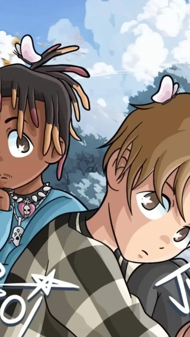 ai character: juicewrldandkidl background