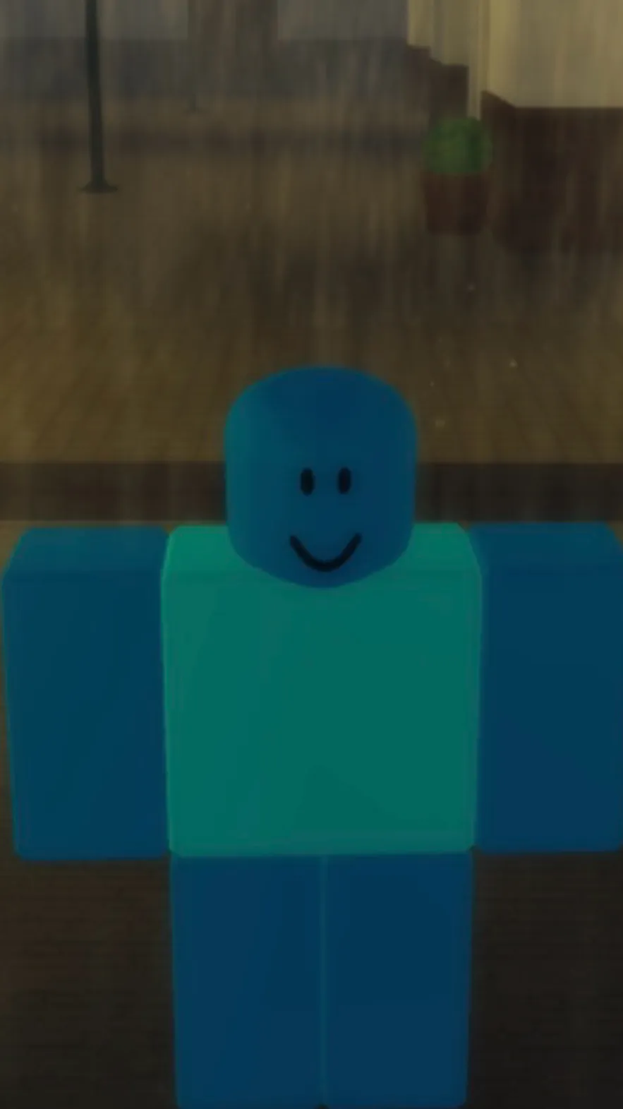ai character: Blue background