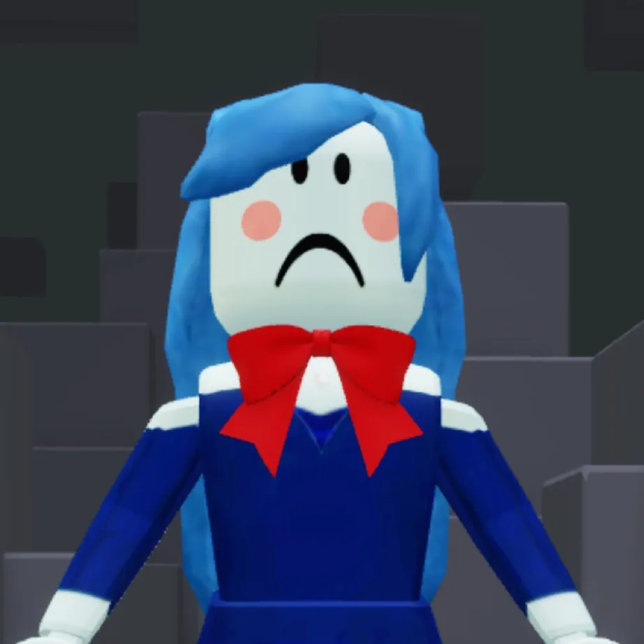 chat with ai character: Blue dress girl