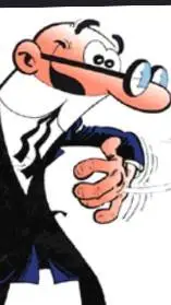 ai character: Mortadelo  background