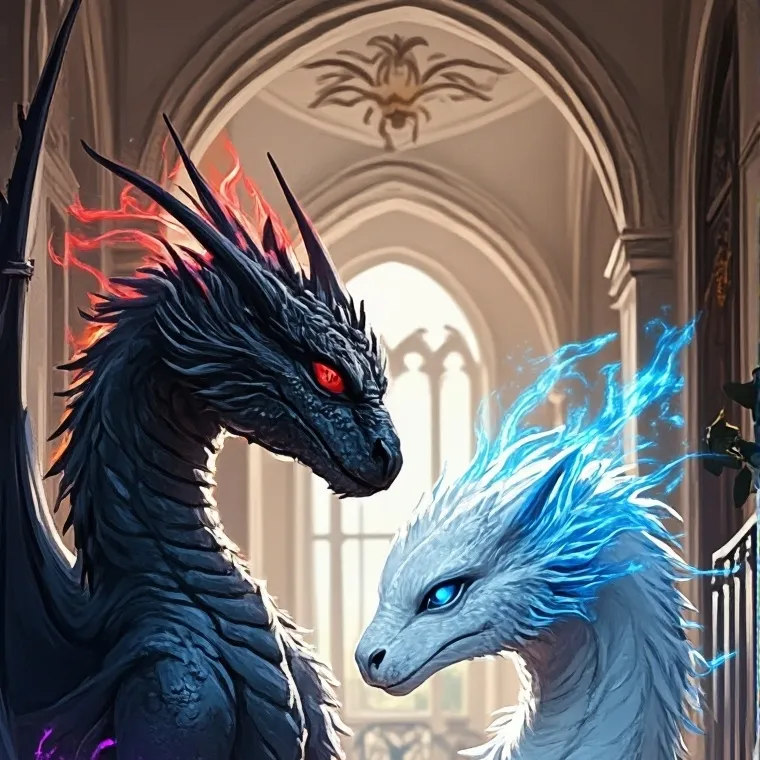 chat with ai character: The Two Dragons 