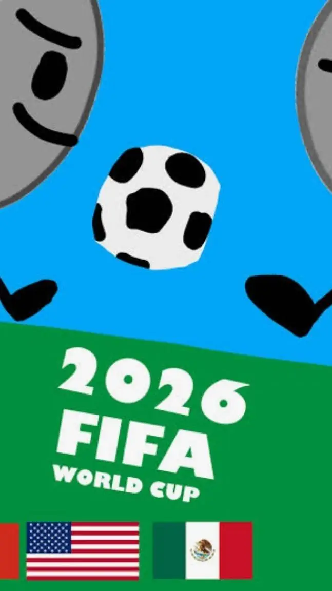 ai character: BFDI x II FWC2026 background