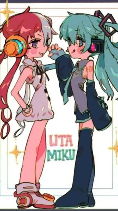 ai character: 🎵Miku & Uta🎶 background