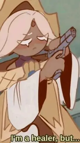 ai character: PV with a gun!!  background