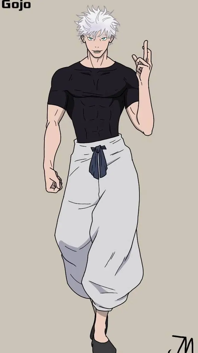 ai character: jjk gojo background