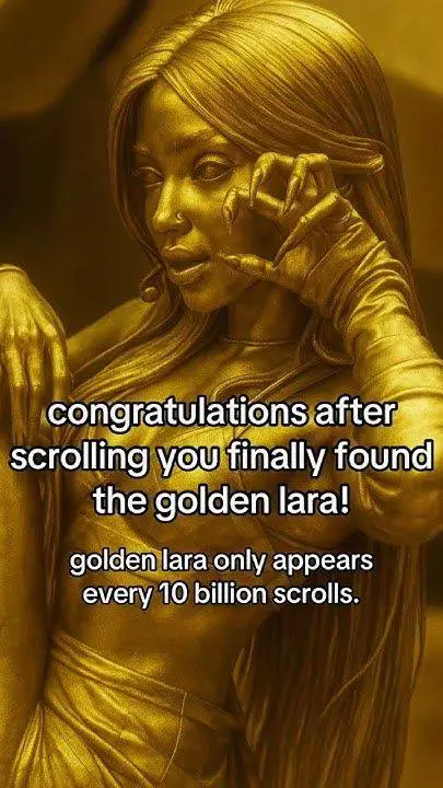 ai character: Golden Lara Raj background