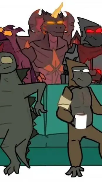 ai character: Kaijus but ur a 👶 background