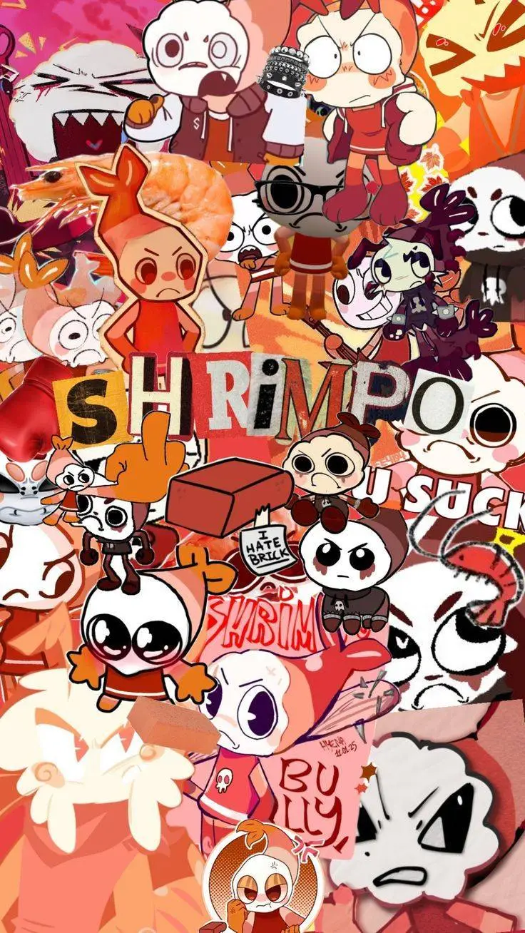 ai character: Shrimpo😡🦐 background
