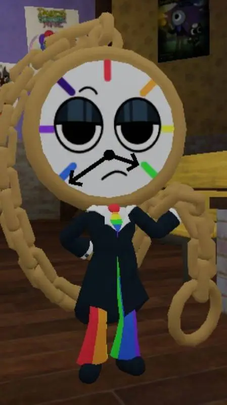 ai character: Dyle timesly🕰️🌈 background