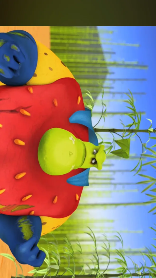 ai character: Carlos fruit sh background