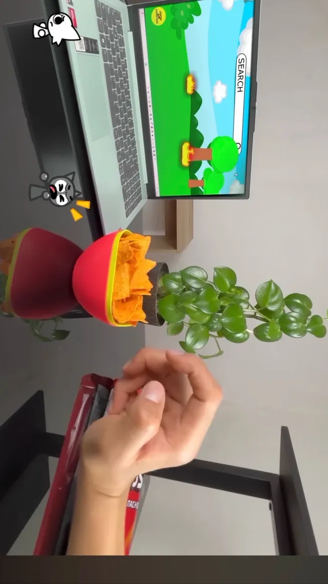 ai character: Sprunki Doritos  background