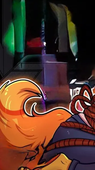 ai character: Dogday detailed  background