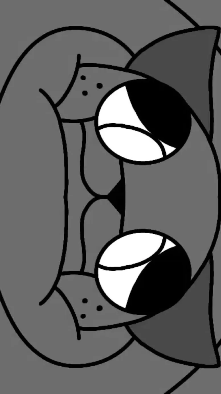 ai character: Inflatable grey s background